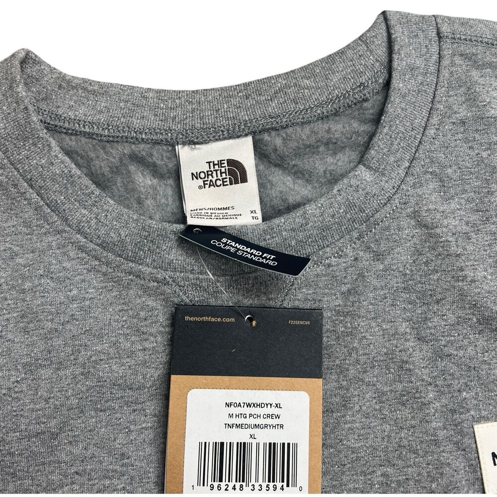 The North Face Sweatshirt Mens XL Grey Pullover Sporty Activewear Normcore - Picture 4 of 9